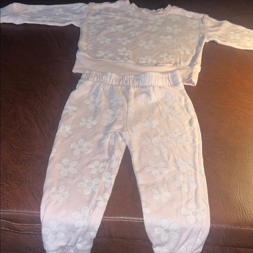 Floral Kids Matching Set - Pink